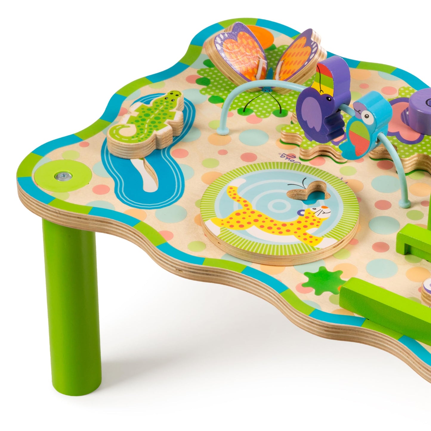 Melissa & Doug First Play Children’s Jungle Wooden Activity Table for Toddlers