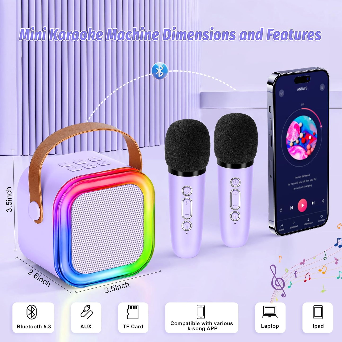 Karaoke Microphone for Kids - 2 Pack