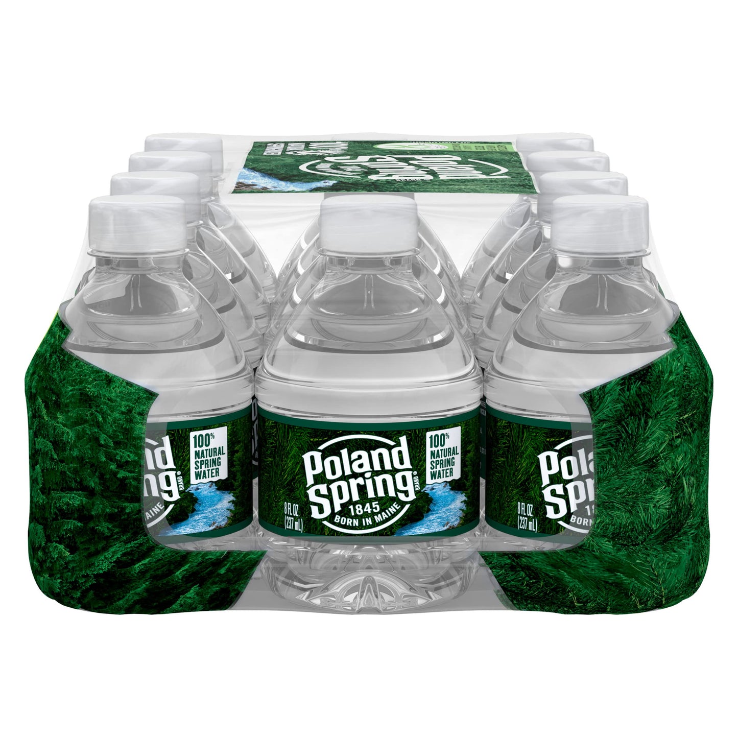 12 Pack Poland Spring Bottled Water, 8 Fl Oz