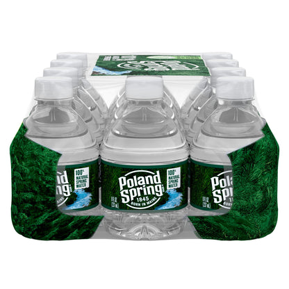 12 Pack Poland Spring Bottled Water, 8 Fl Oz