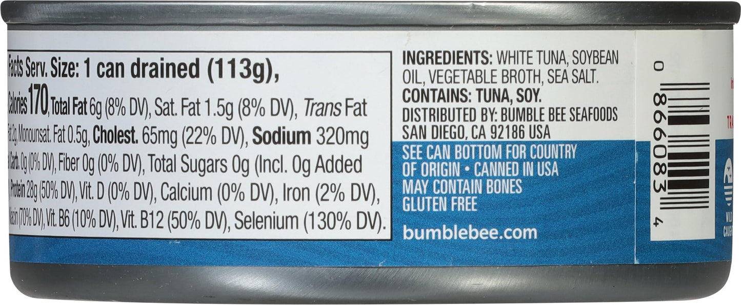 4 Pack Bumble Bee Albacore Tuna in Oil