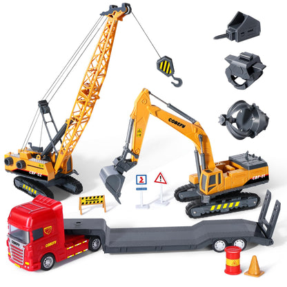 Excavator Crane Construction Toy Trucks for Kids