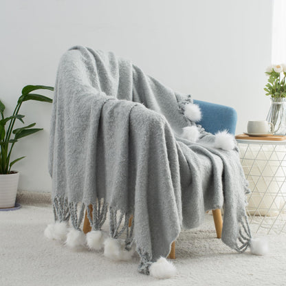Soft Knitted Throw Blanket for Couch and Bed