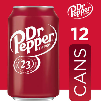 Dr Pepper Soda 12-Pack Cans 12 fl oz