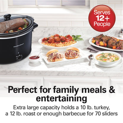 Hamilton Beach 10 Quart Slow Cooker with Lid Lock