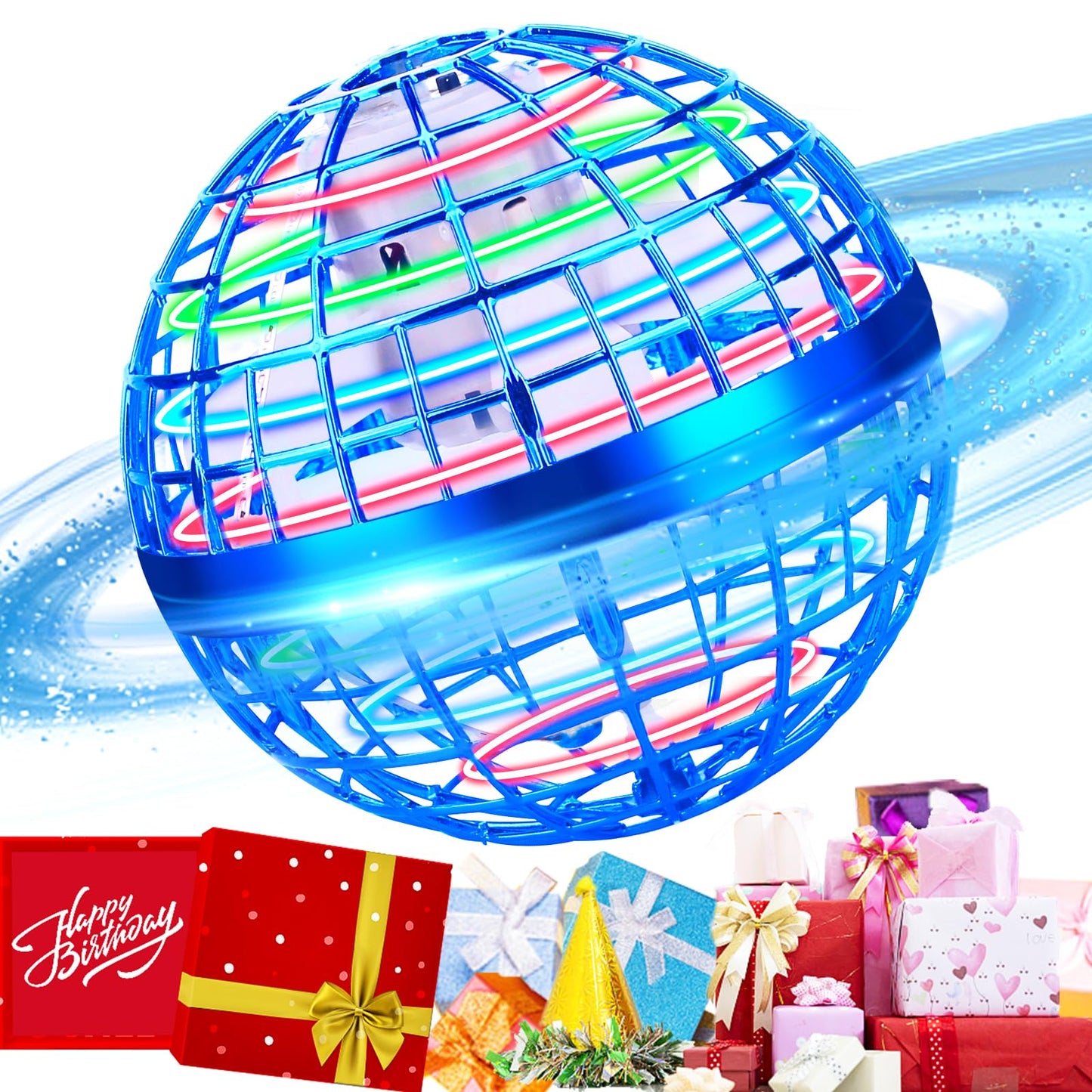 UPDATE: DEAD!  Vantexi 2024 Flying Orb Ball Toy,Flying Ball Drone Hand Controlled,Flying Orb Ball Toys with LED Light,Cosmic Globe Boomerang Ball for Christmas Birthday Gifts(Blue)