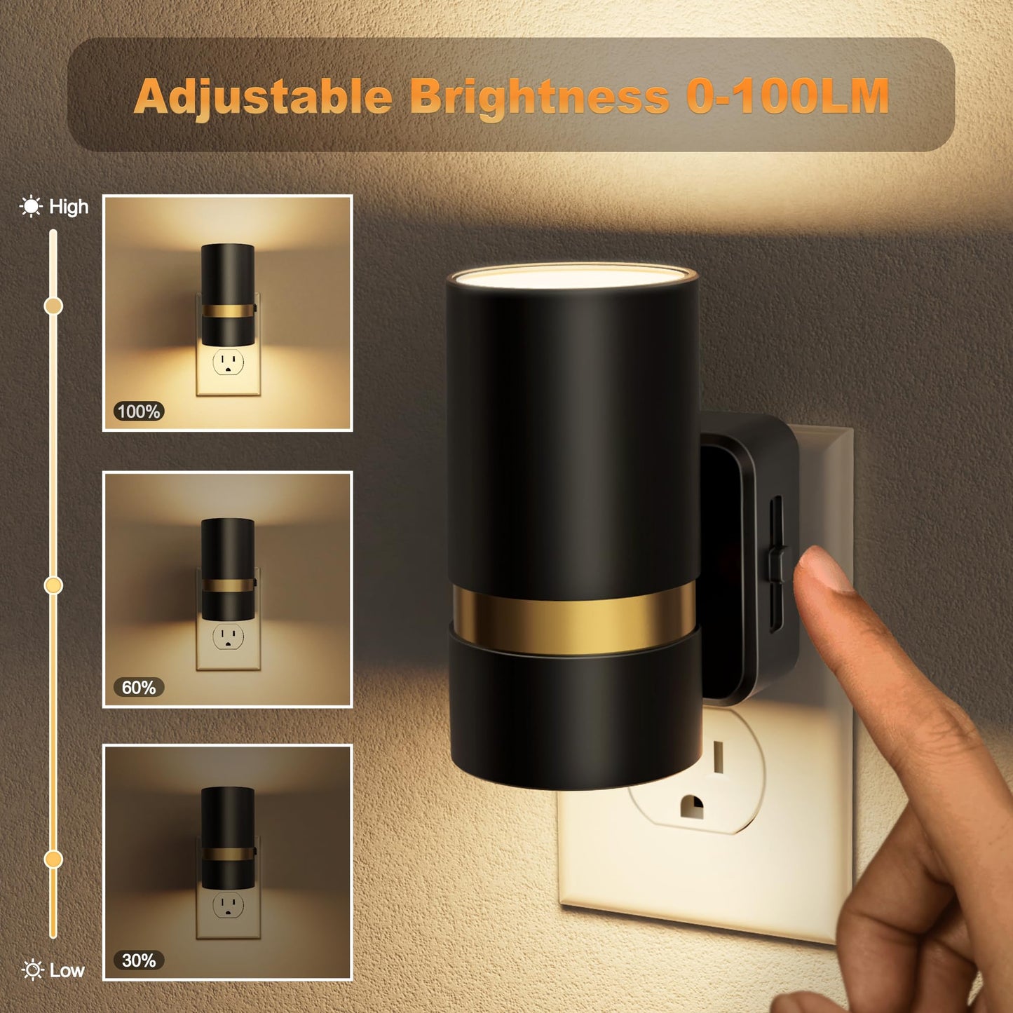 2 Dimmable LED Night Lights