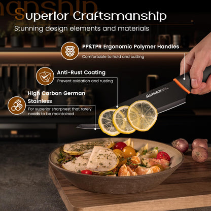 15-Piece Astercook Dishwasher Safe Knife Set