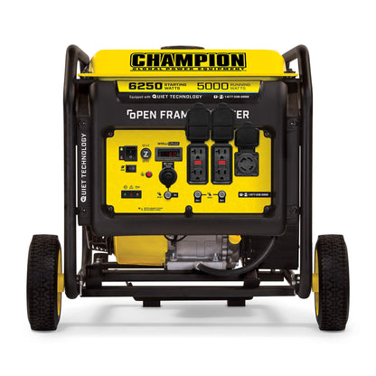 Champion Power Equipment 6250-Watt Portable Open Frame Inverter Generator with Quiet Technology