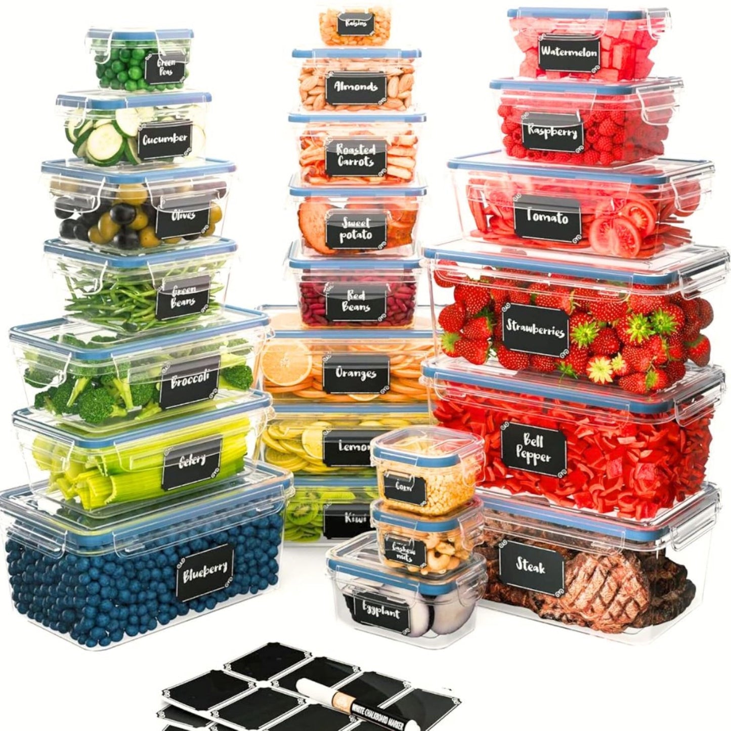 Chef's Path 48-Piece BPA-Free Food Storage Set