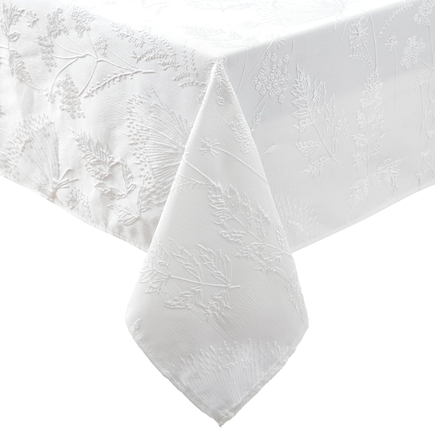Laura Ashley Embroidered Jacquard Tablecloth, 60" x 102"