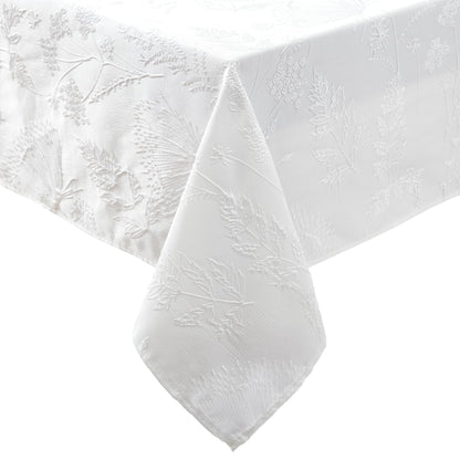 Laura Ashley Embroidered Jacquard Tablecloth, 60" x 102"