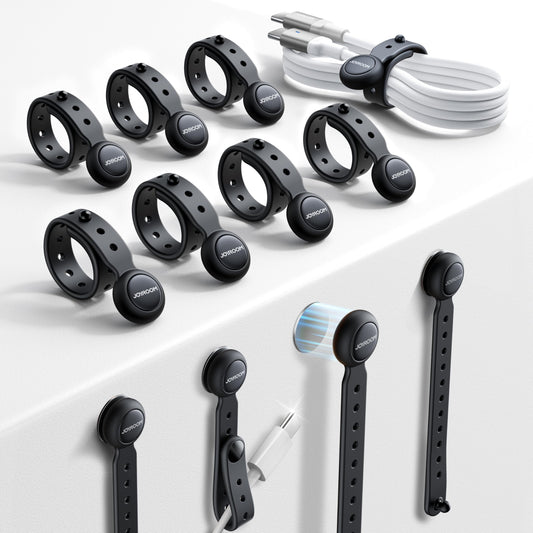 12 Pack JOYROOM Magnetic Cable Ties for Bundling
