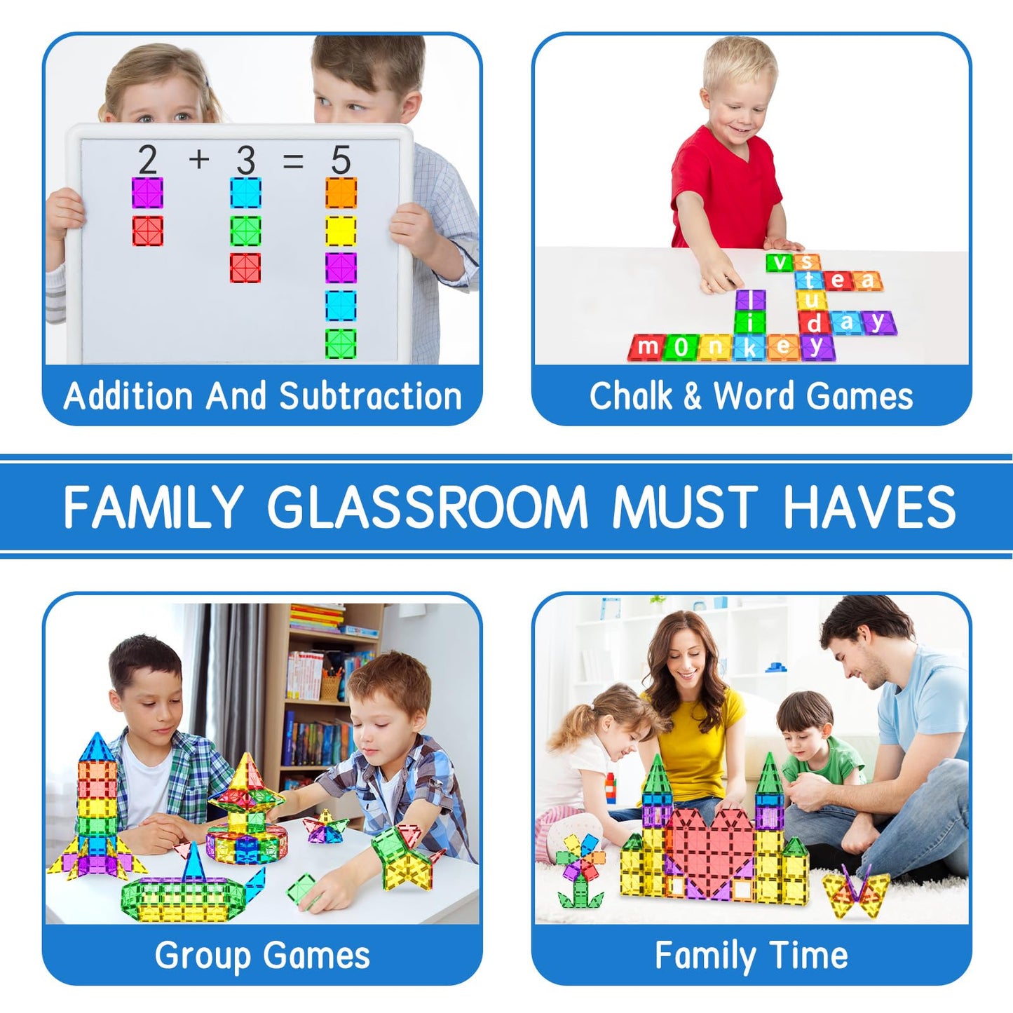 Magnetic Building Blocks for Toddler STEM Play