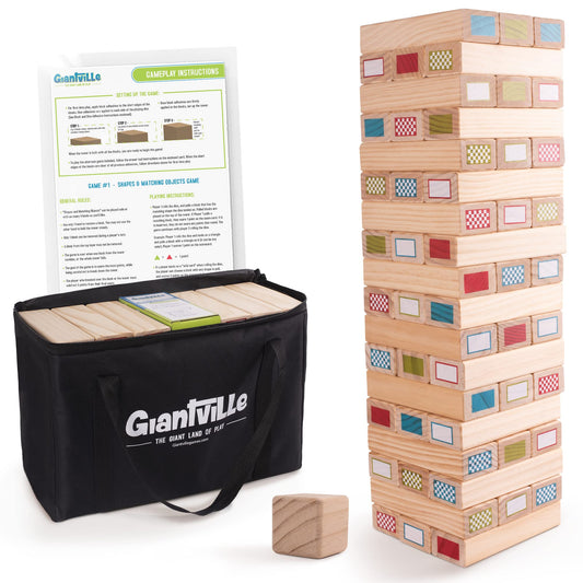 Giantville Giant Tumbling Timber Block Game - 54 Blocks