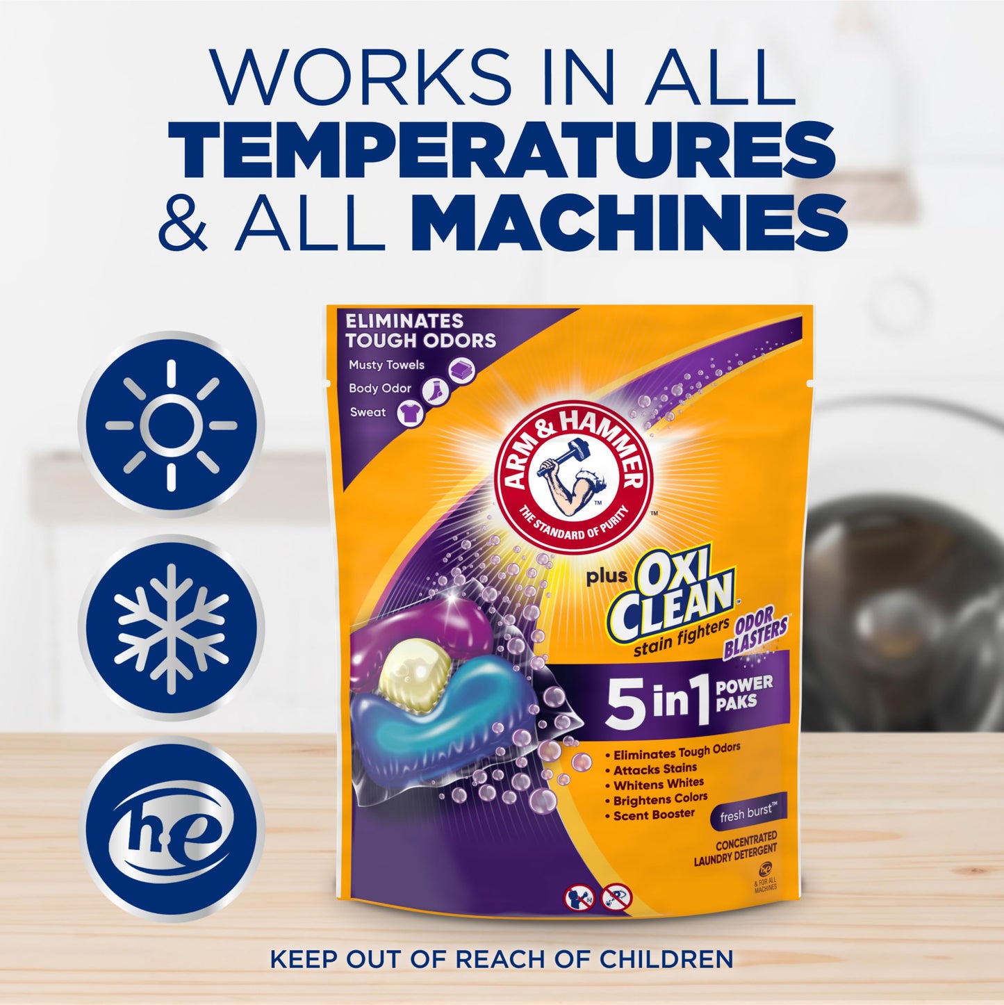 Arm & Hammer OxiClean Laundry Detergent Power Paks