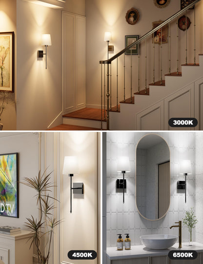 2 Pack Battery Operated Wall Sconce Set