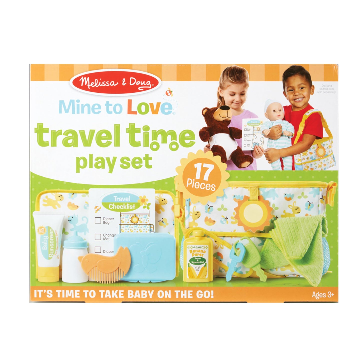 Melissa & Doug Travel Time Doll Play Set