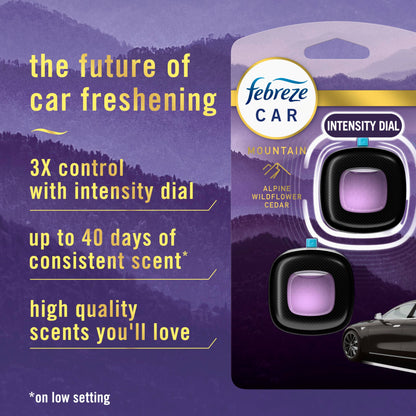 Febreze Car Mountain Scent Air Freshener Vent Clip