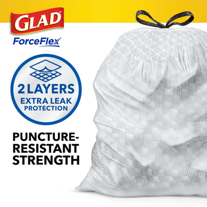 Glad ForceFlex Tall Kitchen Trash Bags, 13 Gal, Gain Original with Febreze, 110 Ct (Pack May Vary)