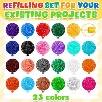 23000+ Fuse Beads Kit with Pegboards and Patterns
