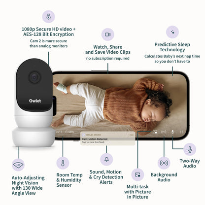 Owlet Smart Baby Monitor Camera with Night Vision