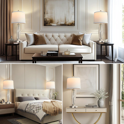 2 Pack Table Lamps with USB Charging Ports