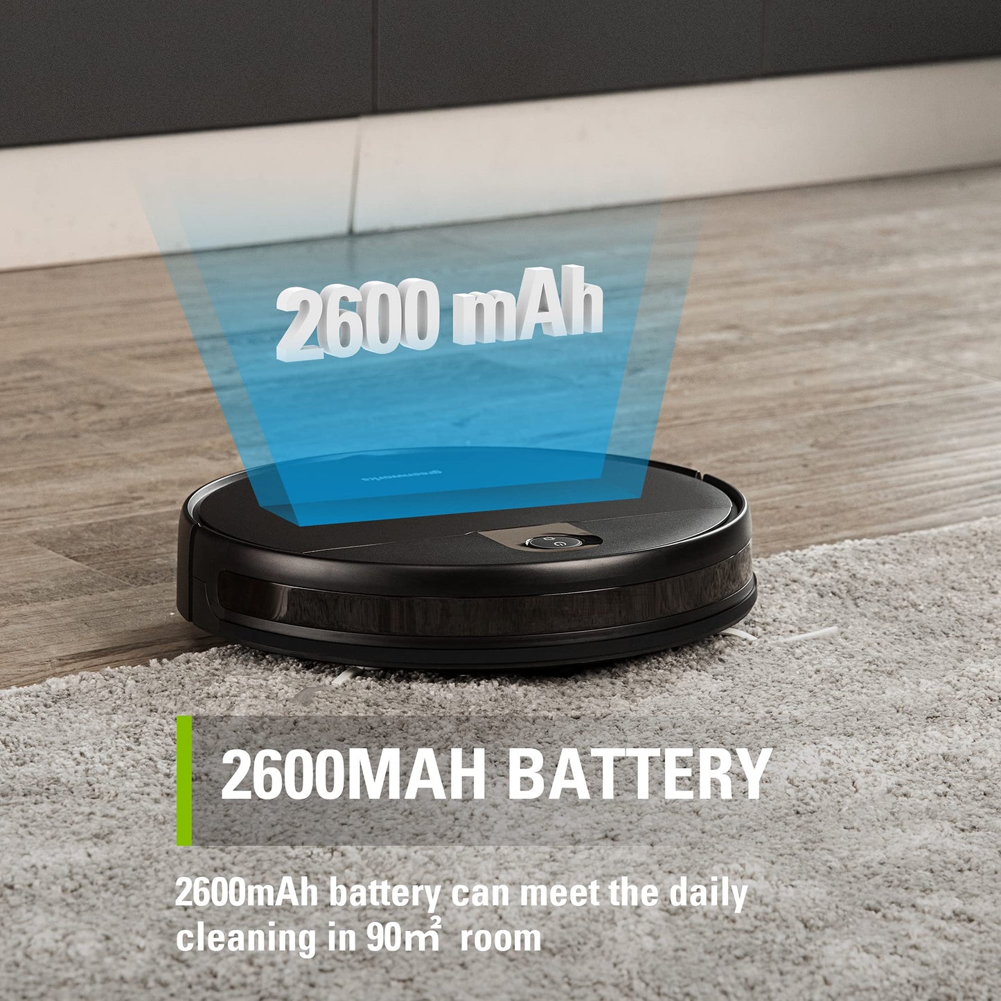 Greenworks Robotic Vacuum with Wi-Fi and Suction Power