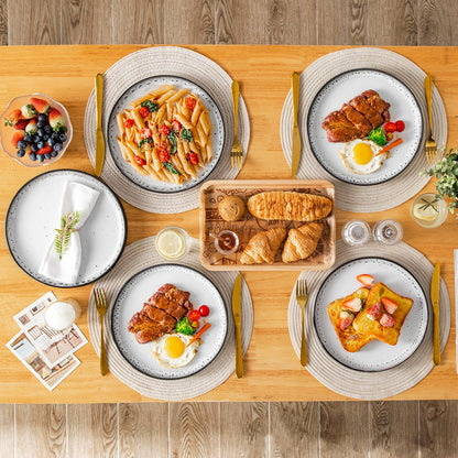 vancasso 10.25" Ceramic Dinner Plates Set of 6