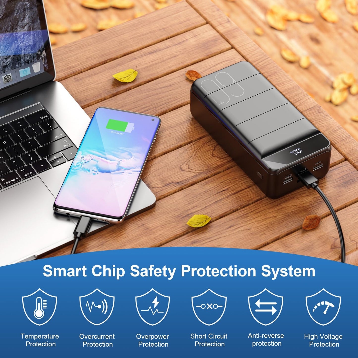 60000mAh Fast Charging Power Bank for Travel