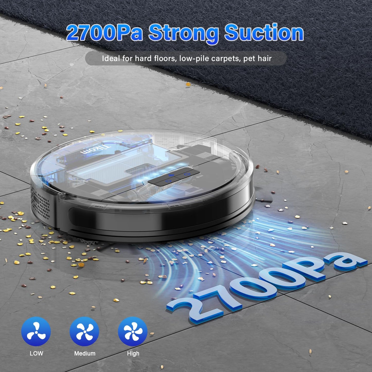 Tikom Robot Vacuum and Mop Combo with App