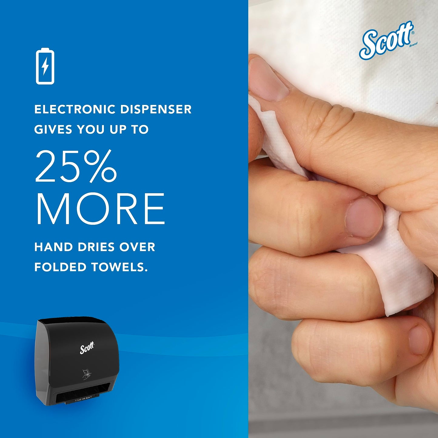 Scott Slimroll Towel Dispenser, Black, Automatic