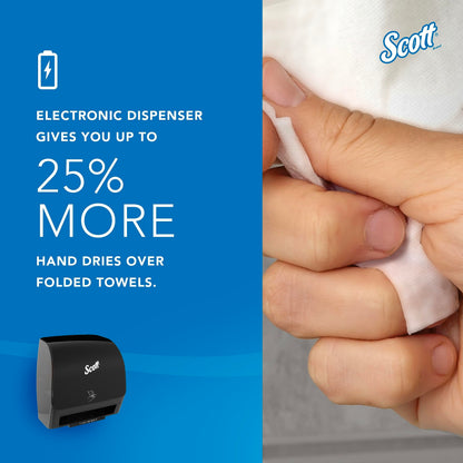 Scott Slimroll Towel Dispenser, Black, Automatic