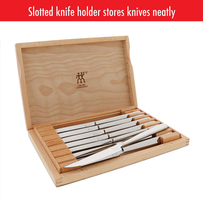 ZWILLING 8-Piece Razor-Sharp Steak Knife Set