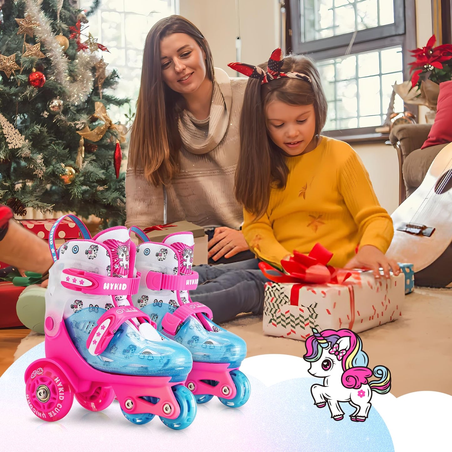 Adjustable Kids Roller Skates with Luminous Wheels