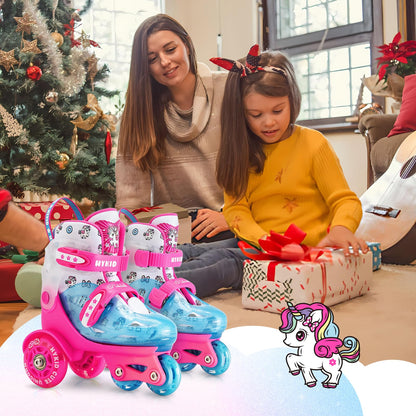 Adjustable Kids Roller Skates with Luminous Wheels