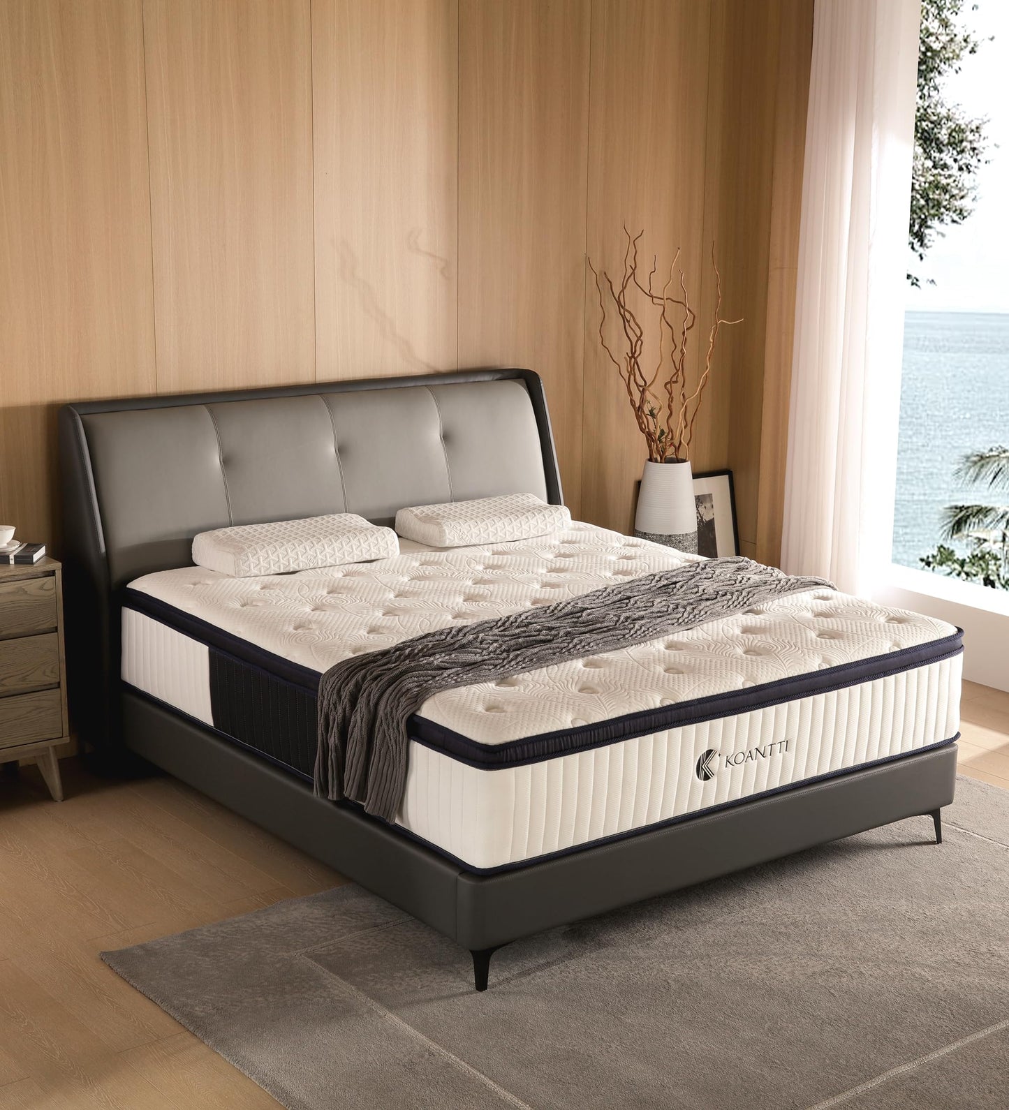 KOANTTI 12" Memory Foam Hybrid Queen Mattress