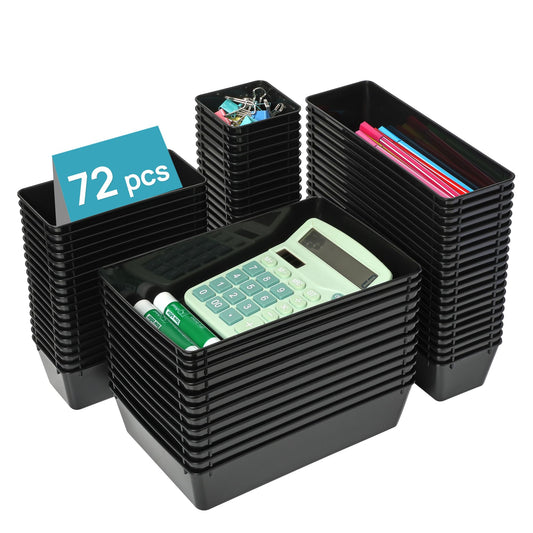 Vtopmart 72 PCS Plastic Drawer Organizers Set