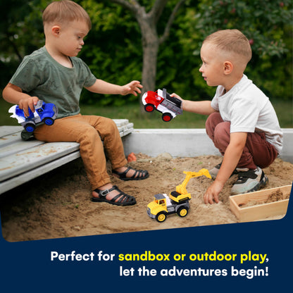 Kidzlane Toddler Dump Truck Toy Set - 4-Pack