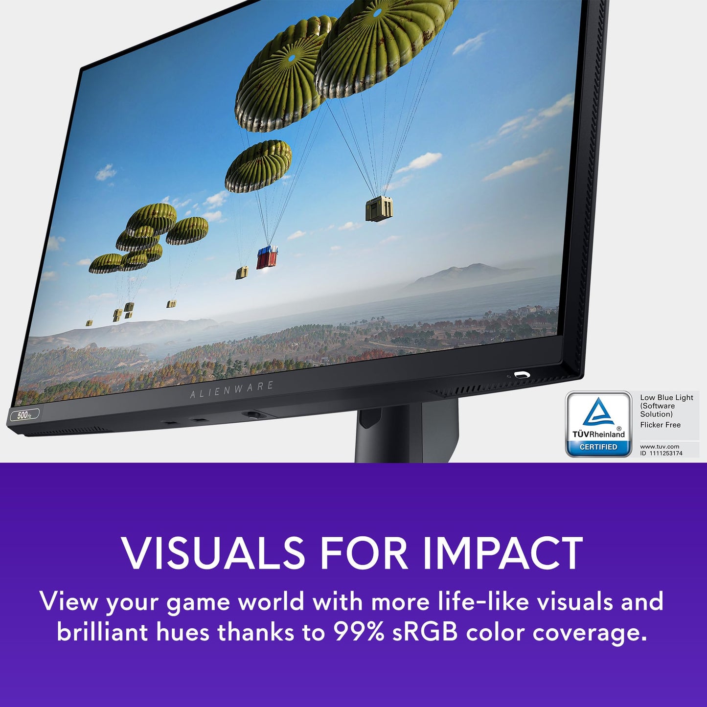 24.5-inch Alienware Gaming Monitor 500Hz 0.5ms