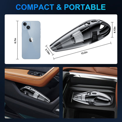 Portable 8000PA Handheld Car Vacuum Cleaner
