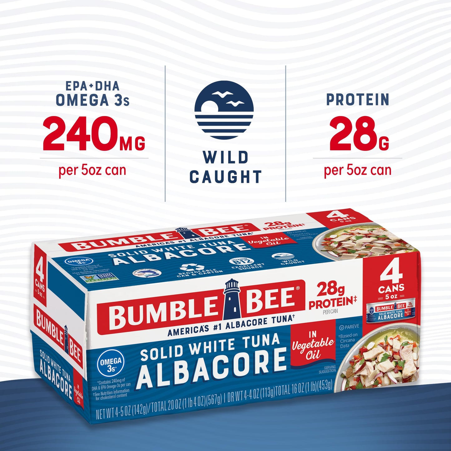 4 Pack Bumble Bee Albacore Tuna in Oil