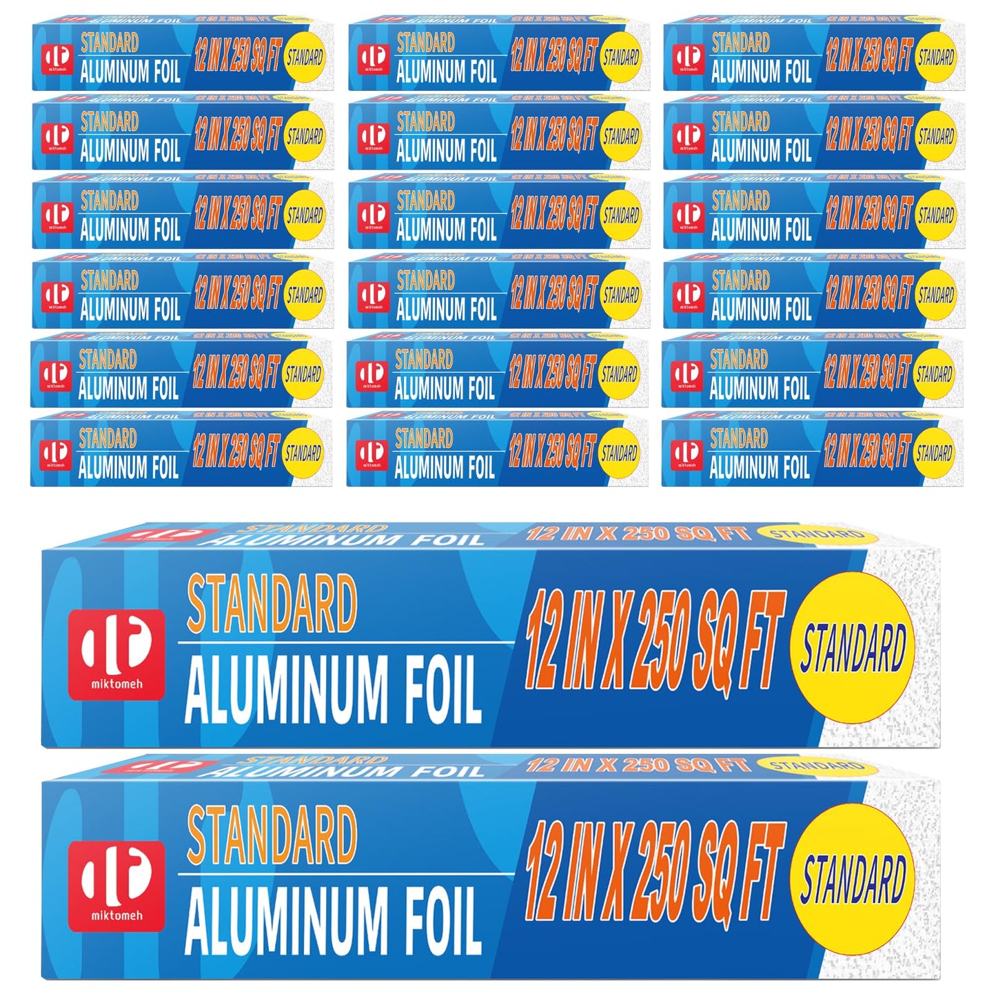 Standard Aluminum Foil 250 Sq Ft, Pack of 20