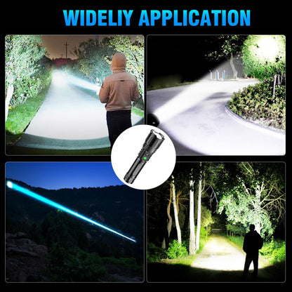 20000 Lumens Hoxida Rechargeable LED Flashlight
