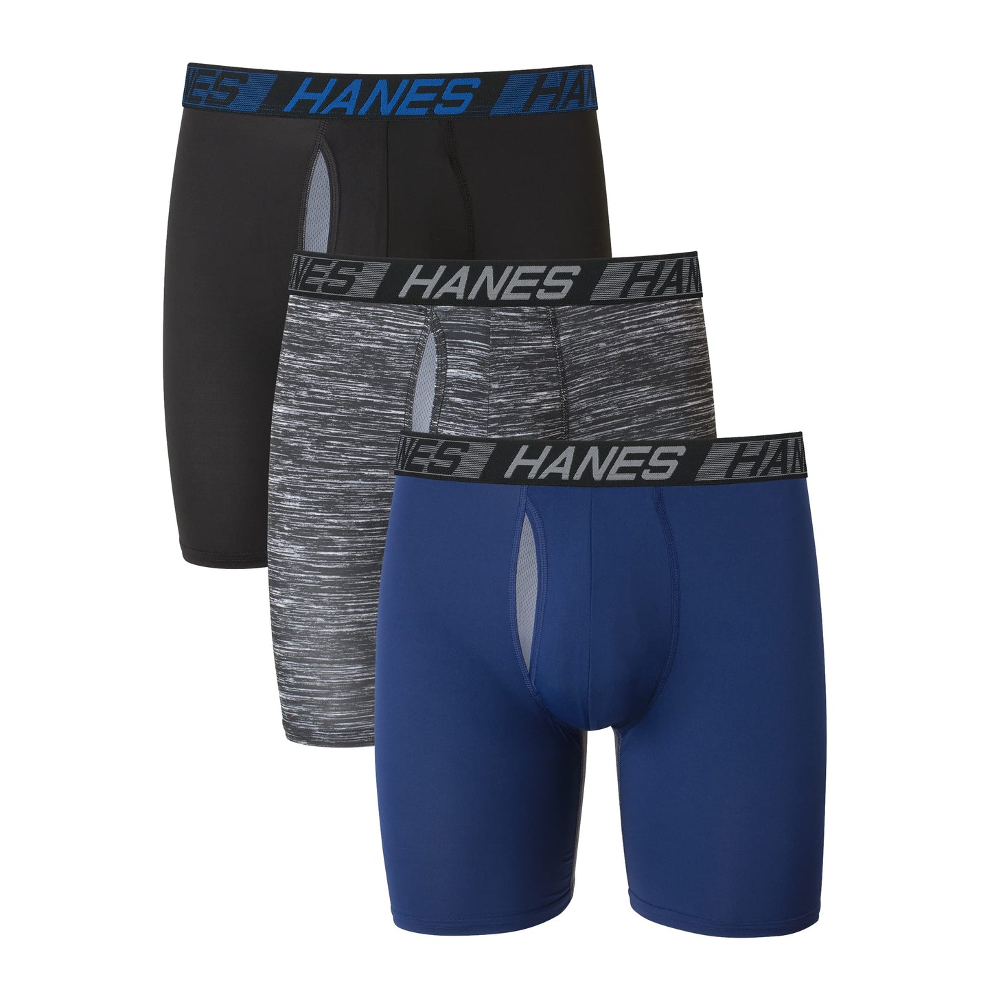 Hanes Men's Moisture-Wicking Boxer Briefs Multi-Pack
