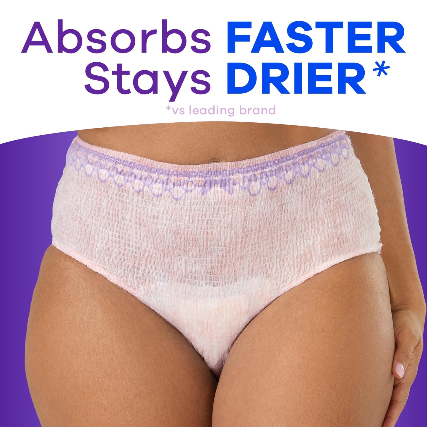 Always Discreet 76 Count Incontinence Underwear for Women