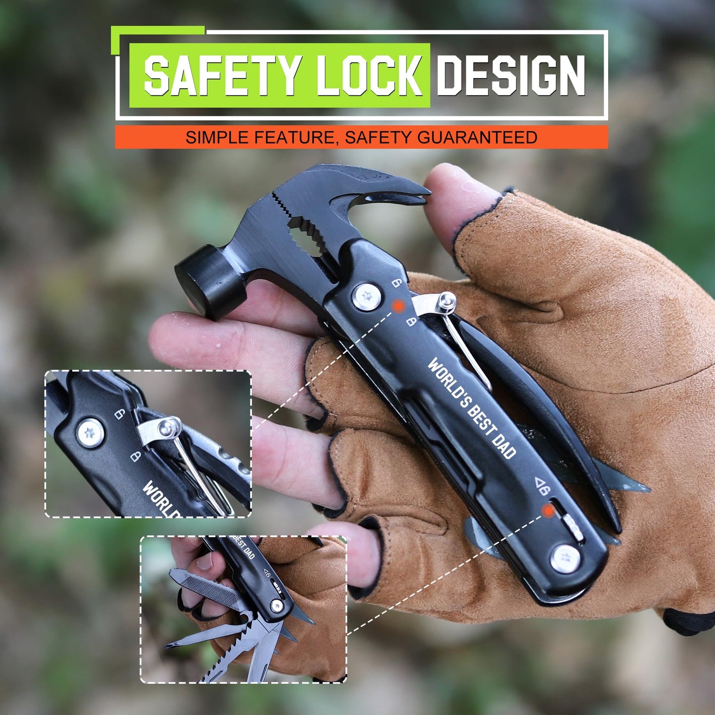 Multitool Hammer Gift for Dad from Daughter