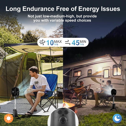 20000mAh Odoland Camping Fan with Lantern & Remote