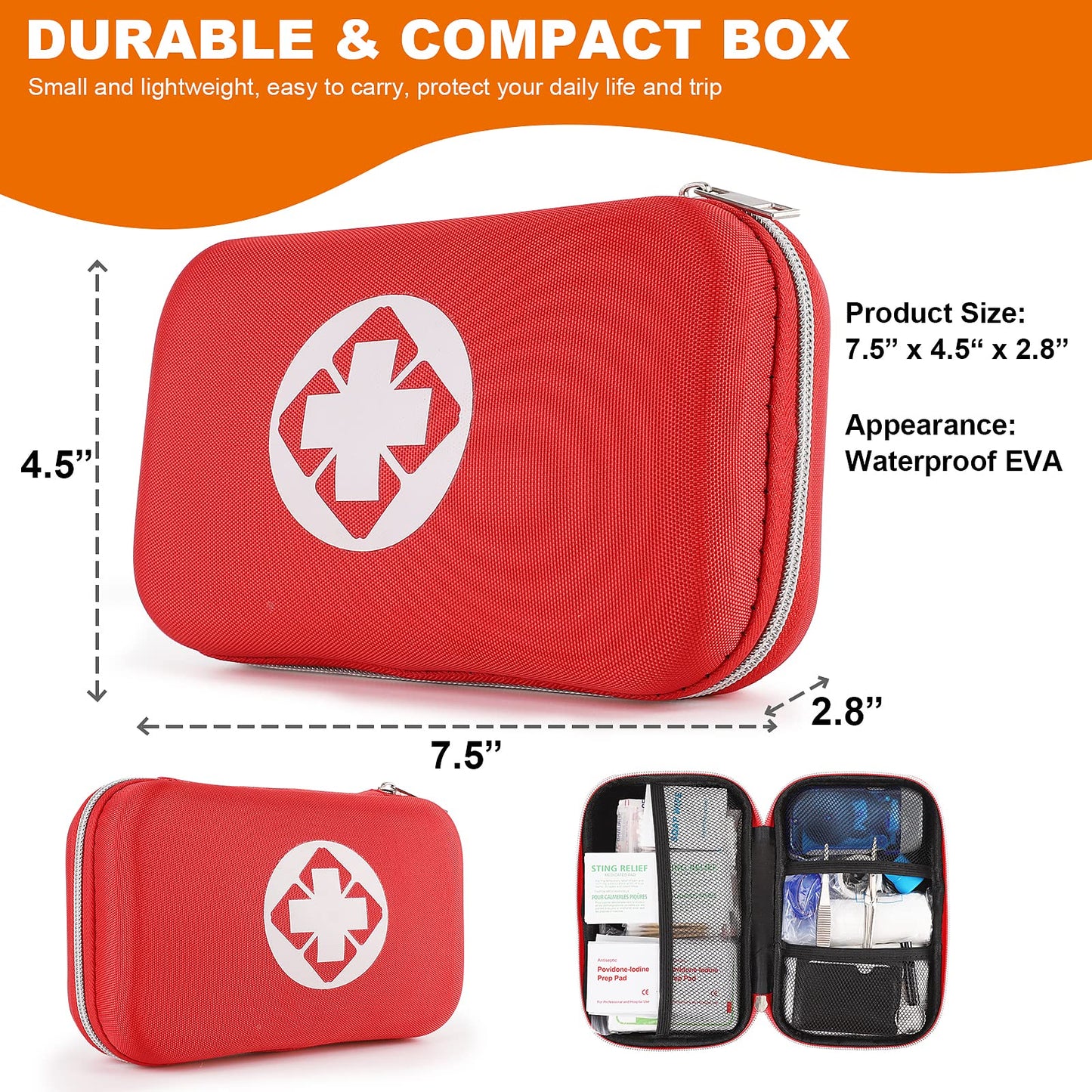 300PCS Essential First Aid Kit for Travel
