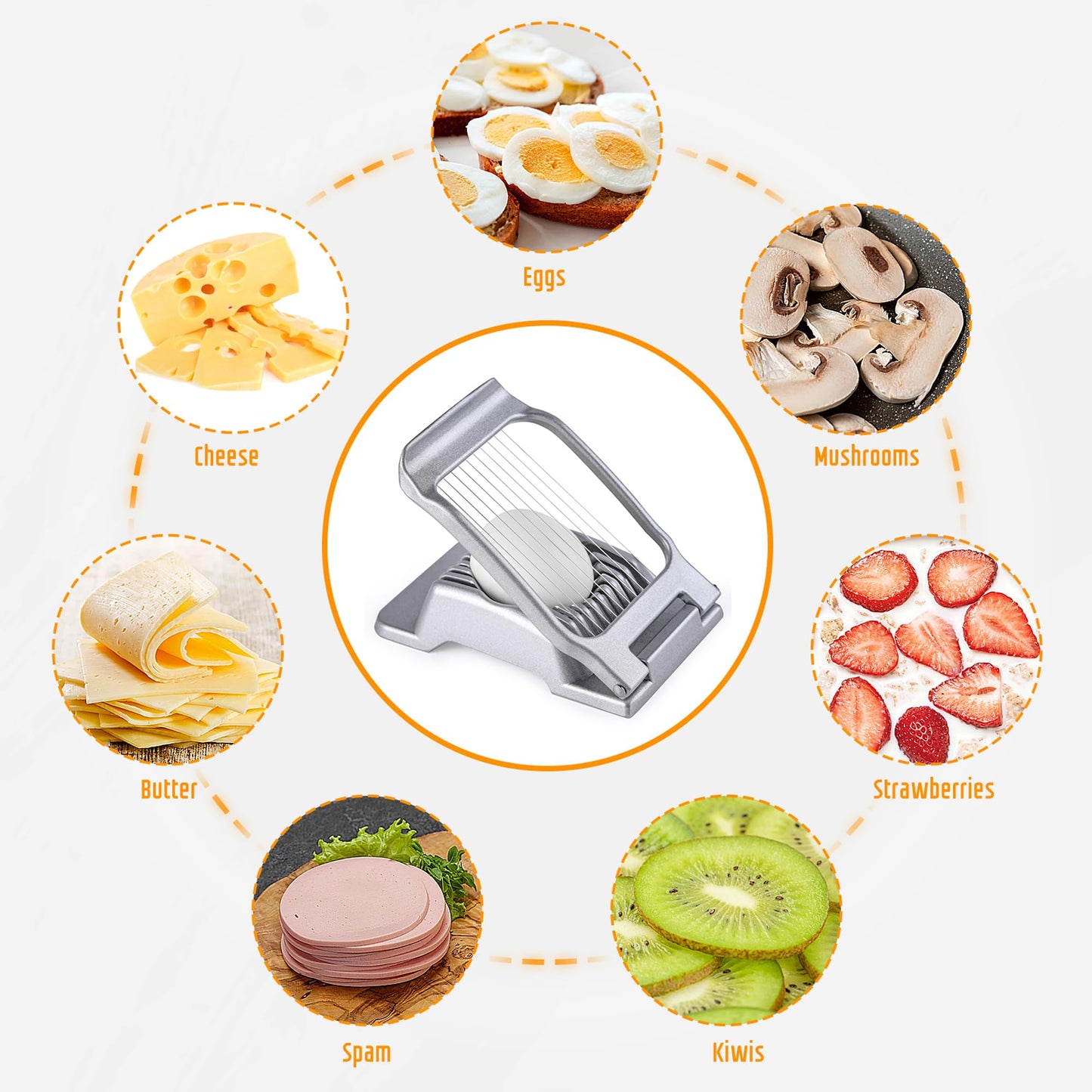 Egg Slicer for Hard Boiled Eggs, Yuzxaun